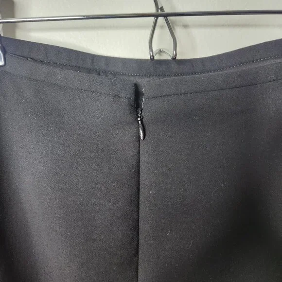 J Crew Pencil Midi Skirt Four Season Stretch Size 14 Black Carreman - Picture 6 of 9